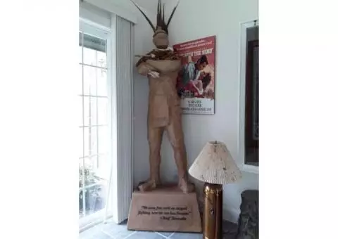 Chief Tawonka fiberglass Cigar Store Indian statue